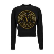 Truien Versace Jeans Couture , Black , Dames