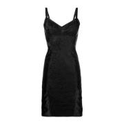 Zwart Kant Korset Jurk Dolce & Gabbana , Black , Dames