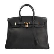 Pre-owned Leather hermes-bags Hermès Vintage , Black , Dames