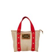 Pre-owned Canvas louis-vuitton-bags Louis Vuitton Vintage , Beige , Da...