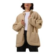 Stijlvolle Zandkleurige Jas voor Vrouwen Penn&Ink N.Y , Beige , Dames