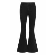 Hoge Bootcut Jeans My Essential Wardrobe , Black , Dames