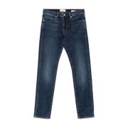 Slim Indigo Denim Jeans Frame , Blue , Heren