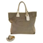 Pre-owned Canvas prada-bags Prada Vintage , Beige , Dames