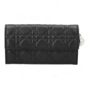 Pre-owned Leather clutches Dior Vintage , Black , Dames