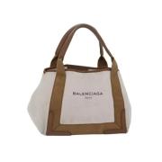 Pre-owned Canvas balenciaga-bags Balenciaga Vintage , Beige , Dames