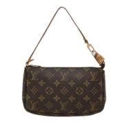 Pre-owned Canvas pouches Louis Vuitton Vintage , Brown , Dames