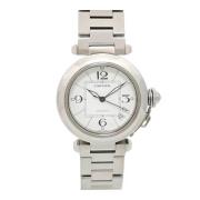 Pre-owned Metal watches Cartier Vintage , White , Heren