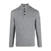 Grijze Wollen Pullover Sweater Paul & Shark , Gray , Heren