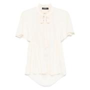 Adar korte mouw blouse Ralph Lauren , Beige , Dames