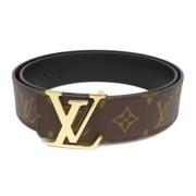 Pre-owned Leather belts Louis Vuitton Vintage , Brown , Dames