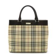 Pre-owned Canvas totes Burberry Vintage , Beige , Dames