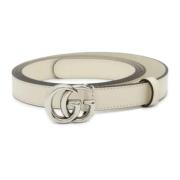 Pre-owned Leather belts Gucci Vintage , White , Dames