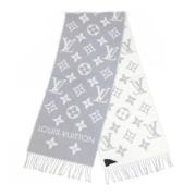 Pre-owned Silk scarves Louis Vuitton Vintage , Gray , Dames