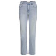 Slim Fit Cropped Jeans met Comfort Stretch Abrand Jeans , Blue , Dames