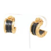 Pre-owned Metal earrings Bvlgari Vintage , Black , Dames