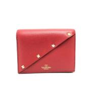 Pre-owned Leather wallets Valentino Vintage , Red , Dames