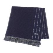 Pre-owned Wool scarves Dior Vintage , Blue , Dames