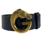 Pre-owned Leather belts Gucci Vintage , Black , Heren