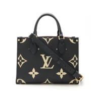 Pre-owned Leather louis-vuitton-bags Louis Vuitton Vintage , Black , D...