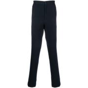 Zwarte synthetische stoffen broek Salvatore Ferragamo , Black , Heren