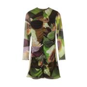 Levendige Print Elegante Jurk Desigual , Green , Dames