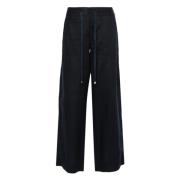 Jovonie wide leg broek Ralph Lauren , Black , Dames