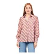 Abstract Patroon Klassieke Shirt Multicolor Fracomina , Multicolor , D...