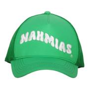 Geborduurde baseballpet met netrug Nahmias , Green , Heren