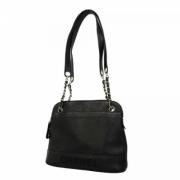 Pre-owned Leather chanel-bags Chanel Vintage , Black , Dames