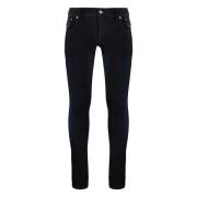 Distressed Skinny Jeans met Elastaan en Katoen Dondup , Blue , Heren