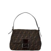 Pre-owned Canvas shoulder-bags Fendi Vintage , Brown , Dames