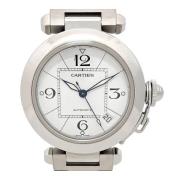 Pre-owned Metal watches Cartier Vintage , White , Heren