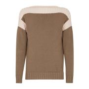 Beige Katoen Kasjmier Sweater Aw23 Fendi , Beige , Heren