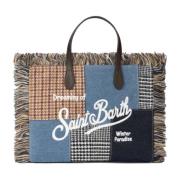 Patchwork Handtas Colette Mini Vanity MC2 Saint Barth , Blue , Dames