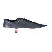 Blauwe Polyester Sneaker Tommy Hilfiger , Blue , Heren