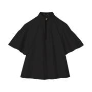 Zwarte Katoenen Pintuck Blouse Proenza Schouler , Black , Dames