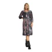 Midi-jurk met bloemenprint 2-Biz , Pink , Dames