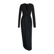 Jurk met lange mouwen Victoria Beckham , Black , Dames