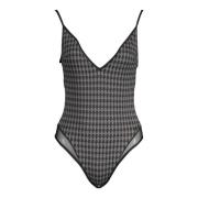 Strandkleding Zwempak Vrouw Zwart Karl Lagerfeld , Black , Dames