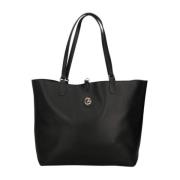 Reverse S Doub Handle PVC Tas Gattinoni , Black , Dames