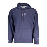 Blauwe hoodie met lange mouwen Tommy Hilfiger , Blue , Heren