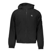 Zwarte hoodie met contrastdetails Calvin Klein , Black , Heren