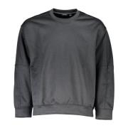 Heren Zwarte Sweater zonder Rits Calvin Klein , Gray , Heren