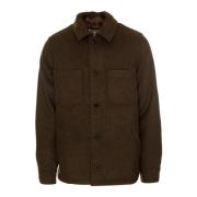 Pally Overshirt Samsøe Samsøe , Brown , Heren