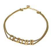 Pre-owned Metal dior-jewelry Dior Vintage , Yellow , Heren