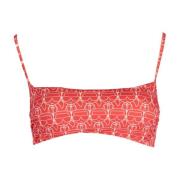 Badkleding Bovendeel Vrouw Rood Karl Lagerfeld , Red , Dames