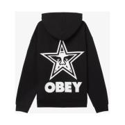 Stijlvol Sweatshirt voor een Moderne Look Obey , Black , Heren