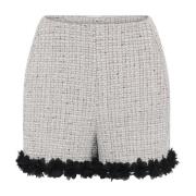 Grijze geruite shorts Bruuns Bazaar , Gray , Dames