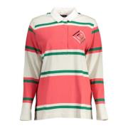 Lange Mouw Polo Shirt Roze Vrouwen Gant , Multicolor , Dames